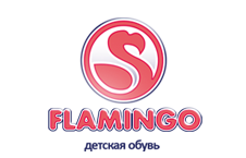 Фламинго - дизайн и создание стилевого оформления бренда детской обуви.
