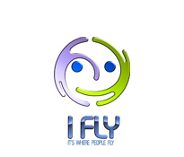 I Fly - разработка логотипа атракциона - тренажера.