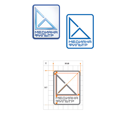 Медиана Фильтр - разработка логотипа